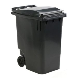 Afvalcontainer 360 liter zwart