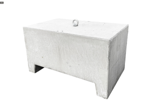 Betonblok 350kg met oog
