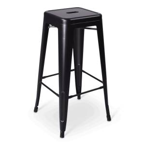 Boho barkruk zwart industrie