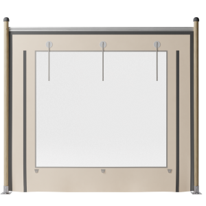 Zijwand 2m stretchtent
